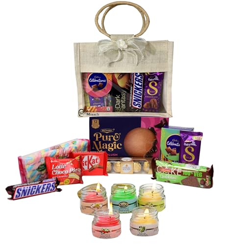 Image of NUTRI MIRACLE Diwali Gift Hamper with Chocolates - Ideal for Corporate Gifting, Employees, Boss & Family
