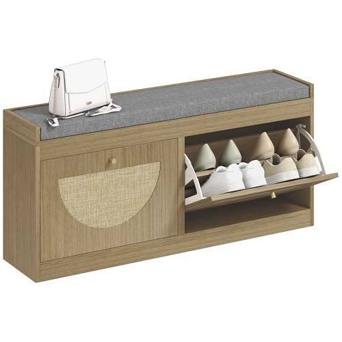 HOMCOM Banco Zapatero Banco Recibidor Bohemio