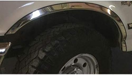 QAA is Compatible with 1987-1996 Ford F-150 4 Piece Molded Stainless Steel Wheel Well Fender Trim Molding WZ17308