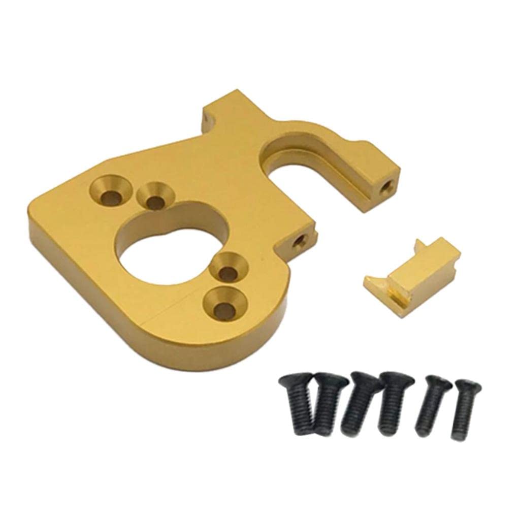 ATORSE Rc Car Motor Mount for Wl Toys 144001 1:14 Rc Car Buggy Crawler Golden-image-7