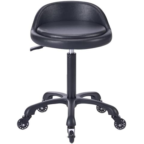 Height Adjustable Hydraulic Salon Stool with Back Support Cover