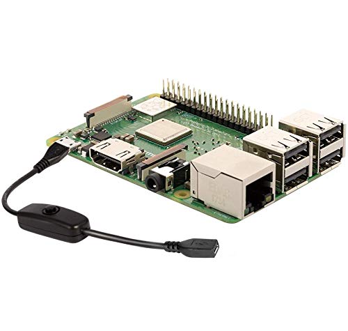 Onite USB Switch, Micro USB Power Switch, 2pcs Micro USB Female to Male Cable Raspberry Pi 3,Pi 2,B+,Zero W Power Switch Cord