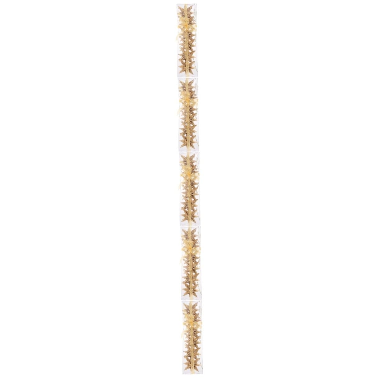 Zerodeko 5 Set Ciondolo Stella Dorata Ornamenti D'oro Per L'albero Di Natale Ciondolo Stella Stereo Pendenti Natalizi Natalizio Decorazione A Luminosa Plastica 6 Pezzi * 5
