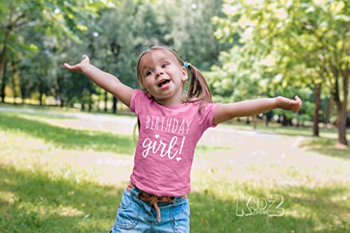 Happy Birthday T-Shirt (Girls 1 To 12) Sassy Kids Party Tee - Sweet Baby/Toddler Outfit 4T Pink Heather Ss #TOP2