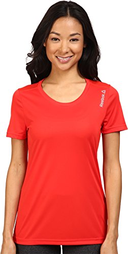 Tee-shirt à manches courtes femmes Riot Red col rond basique taille MD