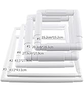 Square Rectangle Plastic Clip Frame for Embroidery Cross Stitch Quilting Needlepoint Tool(20.3 x ...