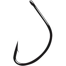 Gamakatsu Shiner Hook Straight Eye 25-Pack, NS Black, Size 4