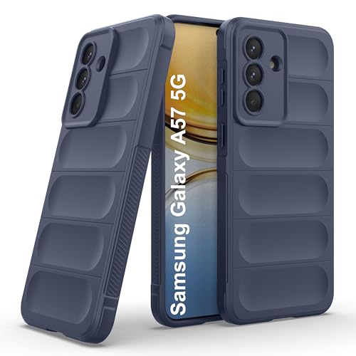Image of Zapcase Back Case Cover for Samsung Galaxy A57 5G | Compatible for Samsung Galaxy A57 5G Back Cover | Liquid Silicon Magic Case with Camera Protection | Sapphire
