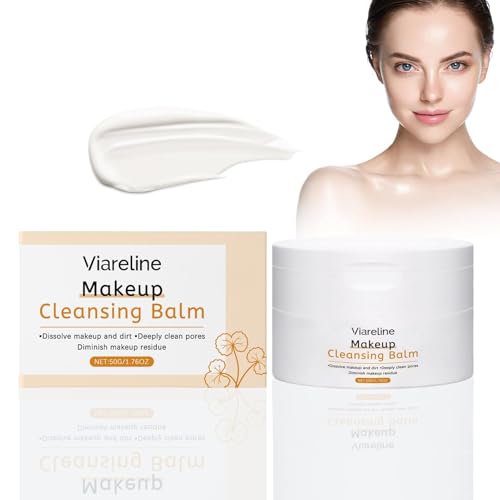 Balsamo Desmaquillante Bálsamo Limpiador,Limpiador Facial Crema,con Extractos Centella,Maquillaje,Protector Solar y Limpiador de Poros para Todo Tipo de Piel - 50g