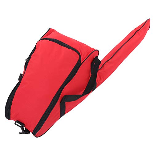 Haofy Estuche de Transporte de Bolsa de Motosierra, Herramienta de Almacenamiento de Estuche de Motosierra Impermeable portátil, Accesorios de Motosierra de Alta Resistencia(Rojo)