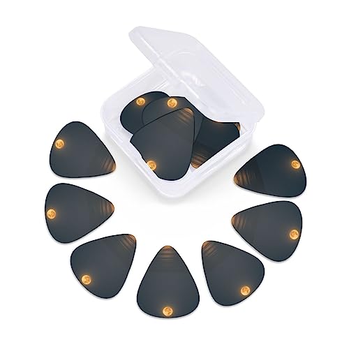Lot de 12 médiators de guitare Sea Under The Moon dans une boîte pour ukulélé, guitare électrique, basse - Les Beatles, Paul McCartney, John Lennon, RIngo Starr, George Harrison Lot de 12 médiators de guitare Sea Under The Moon dans une boîte pour ukulélé, guitare électrique, basse – Image 7
