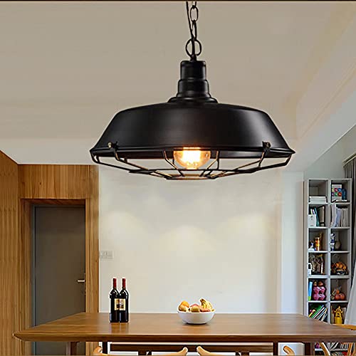 Suspension médiévale en fer lustre E27 réglable pour salon - 6