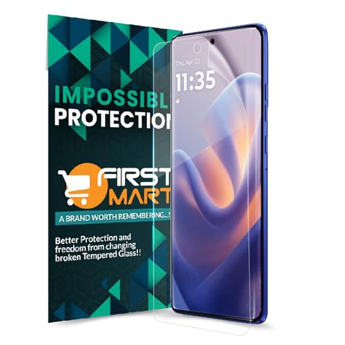 Image of FIRST MART TPU Screen Protector for Motorola Edge 60 Pro - Unbreakable Membrane Protection, Case Friendly Coverage, Bubble-Free, Edge to Edge Coverage [ 1 Pack]