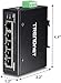 TRENDnet 5-Port Hardened Industrial Gigabit DIN-Rail Switch, 10 Gbps Switching Capacity, IP30 Rated Network Switch (-40 to 167 ºF), DIN-Rail and Wall Mounts Included, Lifetime Protection,Black,TI-G50