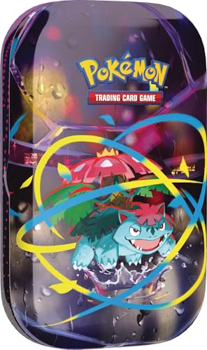 Pokémon-Sammelkartenspiel: Mini-Tin-Box Mega-Helden – Mega-Bisaflor (1 Sticker, 1 Bildkarte & 2 Boosterpacks)