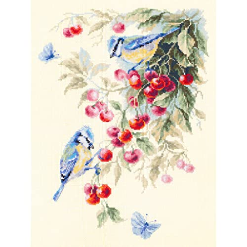 Juego de punto de cruz de algodon premium de 25 x 35 cm modelo 130-021 ZW multicolor