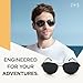 J+S Premium Military Style Classic Aviator Sunglasses, Polarized, 100% UV protection for Men Women (Large Frame - Silver Frame/Black Lens)…
