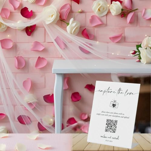 Image of Ferauax Imported (20 Pack) Acrylic QR Code Display Stand - 4x6 Inch (A6) L-Shape Portrait Menu & Ad Frame - Tabletop Display Stand for Restaurants and Cafes 2mm Thickness (20) (Note:- QR Code Need to be pasted on this board, Not the insert type)
