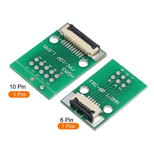 MECCANIXITY FFC FPC 6 Pin y 10 Pin Adaptador PCB 1 Set miniatura 4