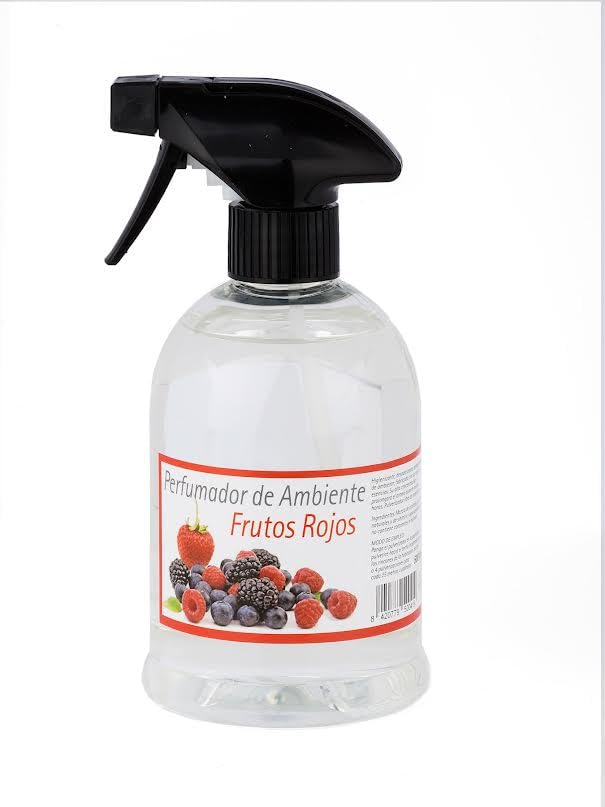 Prieto Larrey - Ambientadores de Hogar y Oficina - Neutralizador De Olores Duradero Con Aromas Naturales - Ambientador en spray - 500ml (Frutos Rojos)