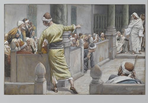 Tableau l'aveugle guéri raconte son histoire impression sur toile 60x90cm