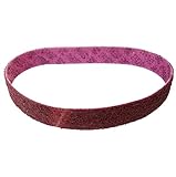 Base: base de tejido estable Cinta de fieltro 3M Scotch-Brite SC-BL, 50 x 1020 mm, por ejemplo, para Metabo BS 175 / BS 200, grano a elegir (A-med (medio-grano 120), color rojo