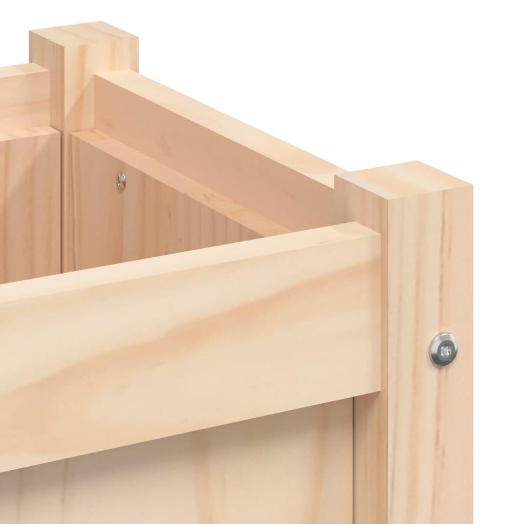 Fioriere da Giardino 2 pz in Legno Massello di Pino con Gambe | Set di 2 fioriere rialzate per orto e fiori, ideali per decorare balcone, terrazzo o patio con piante rampicanti.