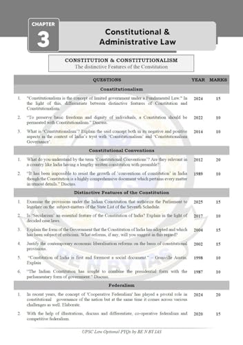 Image of UPSC Law Optional Previous Years Questions (English) | Subject & Topic Wise | Civil Services Exam | 1970-2025 (New Edition)
