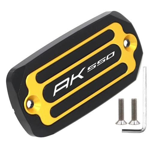 Couvercle bouchon carburant et réservoir frein CNC jaune pour KYMCO AK550 2023-2024