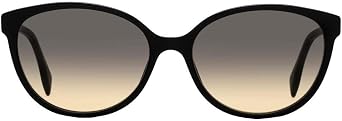 Fendi FF0373/S 807 Black FF0373/S Round Sunglasses Lens Category 2 Size 57mm