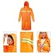 Produktbild EWQG-Pfanne Regenmantel mit Kapuze und Ärmeln Wasserdichter Regenponcho Wiederverwendbarer Notfall Regenjacke Unisex Regenschutzbekleidung für Erwachsene -AA Schutz Overall (Farbe : L)