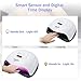 80W UV Nail Lamp, Canvalite Nail UV Lamp Professional LED Nail Lamp Auto-Sensing Nail Machine for Gel Polish with 4 Timer Setting 10/30/60/99S