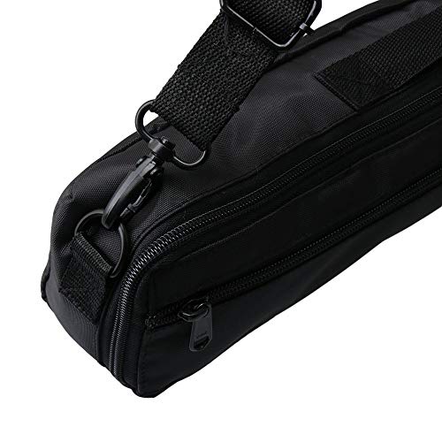 Waterproof Flute Case for 17 Holes Flute with Adjustable Shoulder Strap Black - Thumbnail 3