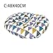 Produktbild Qomomont Stuhlkissen Rundes Baumwollpolster Weiches gepolstertes Kissen Pad Office Home oder Auto Sitzkissen für Indoor und Outdoor 50x50cm45x45cm40X40CM C