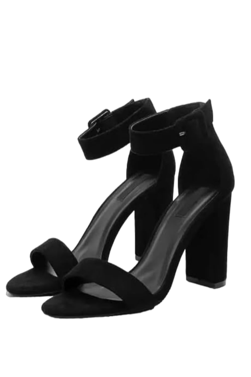 K KOMMY FASHIONS Womens High Heel Sandal Buckle Ankle Strap (Black, Numeric_2) (B0C1DP2RL1) Amazon Price History, Amazon Price Tracker