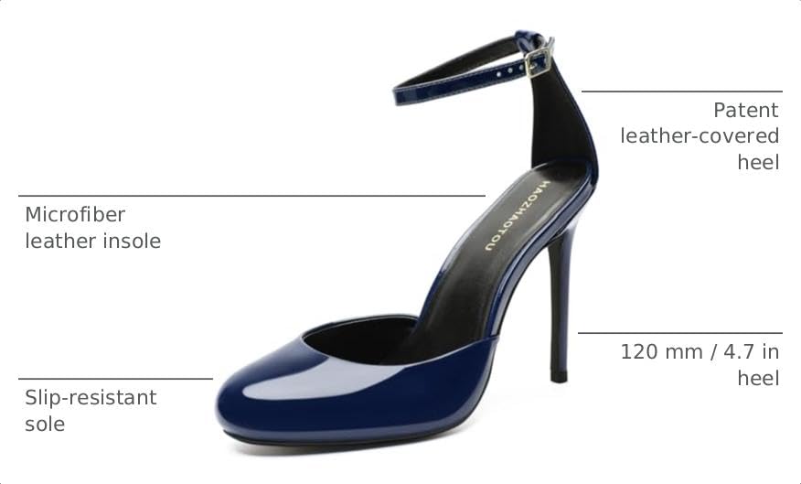 Image of Unisex High Heels for Men and Women 4.7 Inch Stiletto Heels