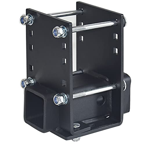 Rv Bumper Hitch 2-In Receiver Adapter For 4 X 4 Inches Square Bumper Beam Level Trailer Towing Purpose #TOP5