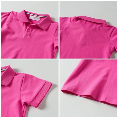 Image of Mud Kingdom Boys Polo Shirt Short Sleeve School Uniform Pique Polo Summer