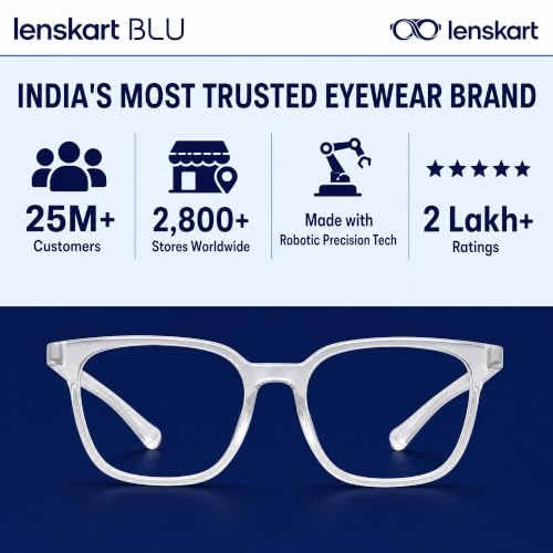 LENSKART BLU Blue Cut Computer Glasses Crystal Transparent - Image 6