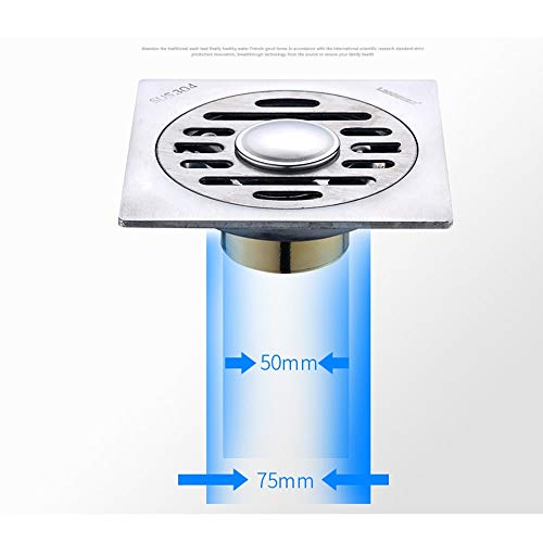 Douche de vidange double avec système d'évacuation rapide grand débit