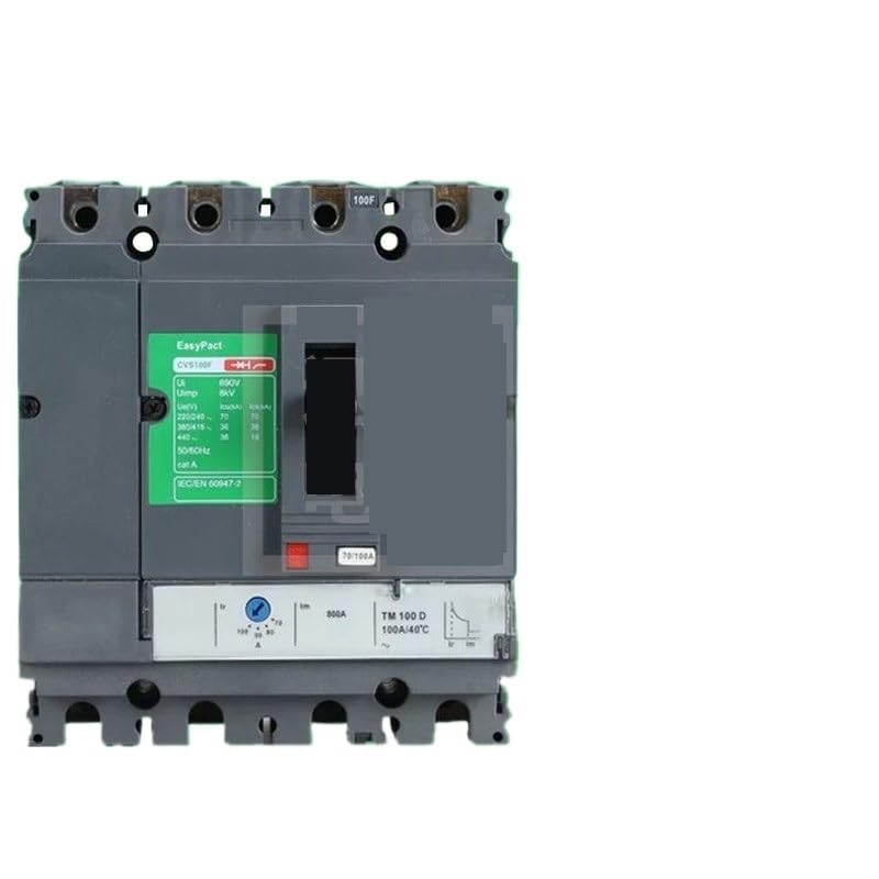 Disjoncteur à boîtier moulé CVS100N résout les pannes de surcharge 4P3D TM50D LV510484