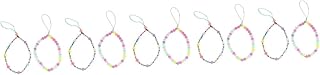 UKCOCO 8 Peças Corrente De Telefone Celular Cordão De Chaveiro Cordão De Telefone Celular Colhedores Para Chaves Cordão De Contas Cordão De Chave De Telefone Pendurado Corda Frisada