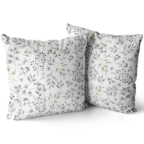 XPHZZL Gartenblätter Kissenbezüge 2er-Set