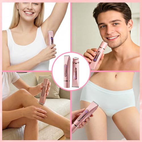 Removedor de pelo recargable de doble cabeza para axilas piernas y brazos 6