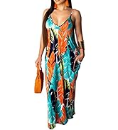 BessCops Summer Maxi Dresses for Women 2025 Plus Size Sundresses Casual Fashion Sleeveless Loose ...