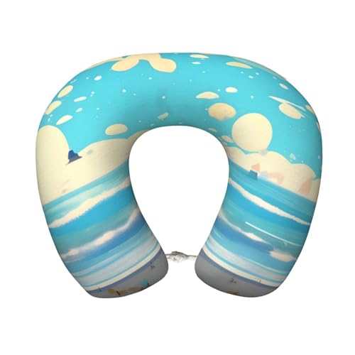 Almohada de viaje espuma viscoelástica ergonómica miniatura 1