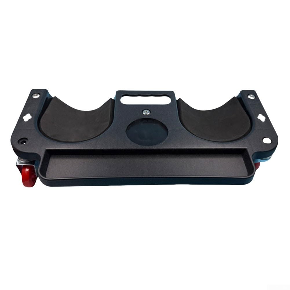 Genouillère de protection pour réparation automobile avec soutien rembourré et mouvement multidirectionnel (noir)
