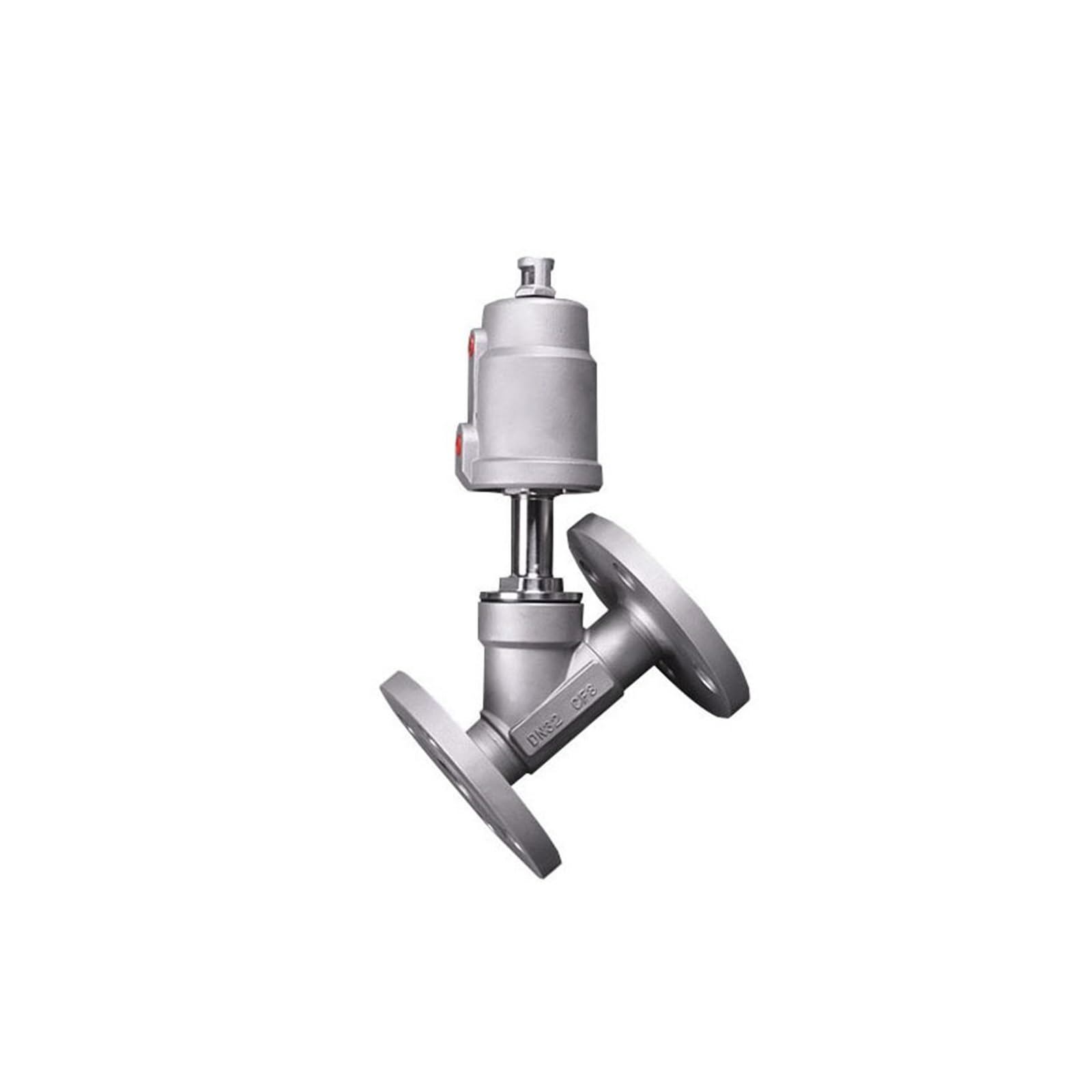 SFOCQVISH DN100 Stainless Steel Flanged Pneumatic Angle Seat(CLOSED-SINGLE)
