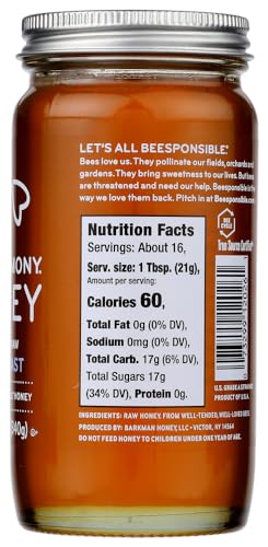 Miel BEE HARMONY cruda Pack 6 x 12 OZ miniatura 4