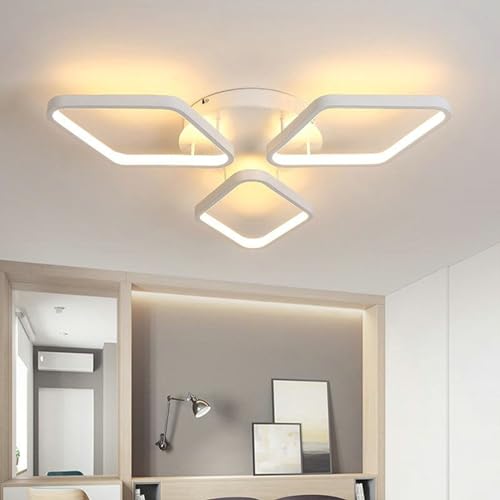 Plafonnier à intensité variable LED avec télécommande salon - 2